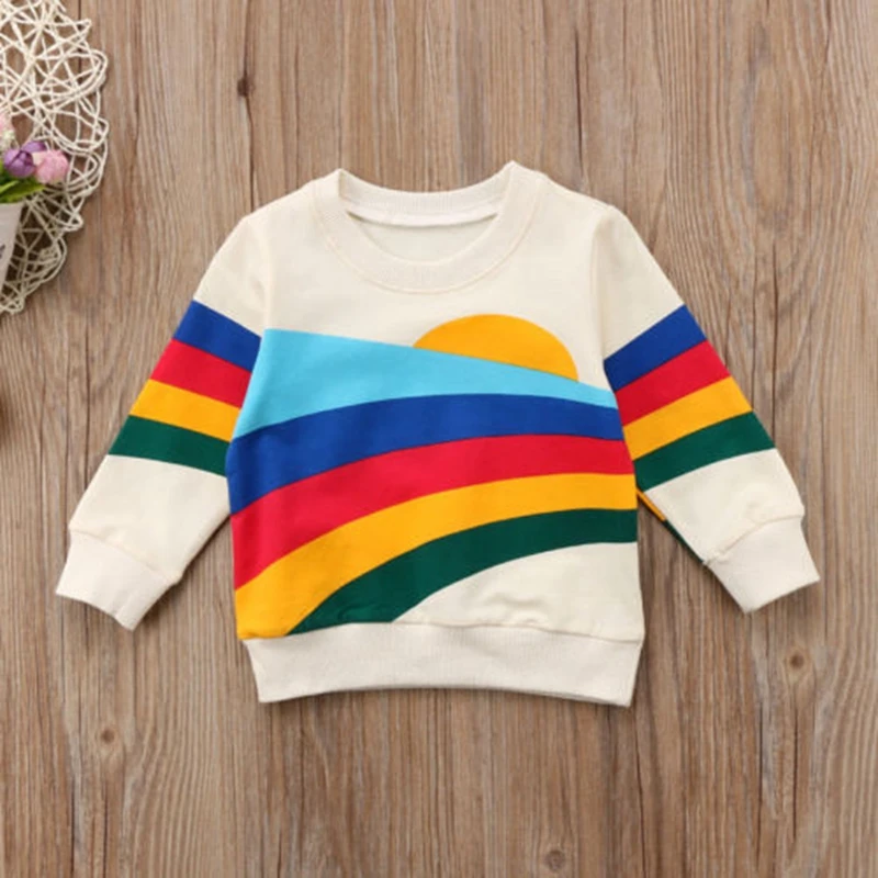 Baby Girls Kids T Shirt Clothes Rainbow T-Shirt Blouse Long Sleeve Cotton Tops Girl Winter Clothes
Baby Girls Kids T Shirt Clothes Rainbow T-Shirt Blouse Long Sleeve Cotton Tops Girl Winter Clothes