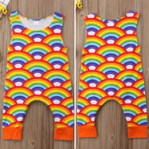 Newborn Infant Toddler Baby Boy Girl Romper Casual Sleeveless Rainbow Jumpsuit Playsuit Outfit
Newborn Infant Toddler Baby Boy Girl Romper Casual Sleeveless Rainbow Jumpsuit Playsuit Outfit