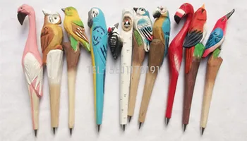 10pcs/lot (Mix Order) High Quality Handmade Wood colorful ball point pen for kids blue day ballpoint Simulation wood animal pens
10pcs/lot (Mix Order) High Quality Handmade Wood colorful ball point pen for kids blue day ballpoint Simulation wood animal pens