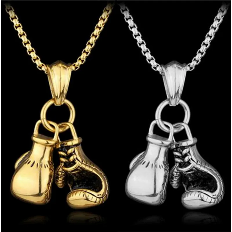 Brand Men Necklace&Pendant Dorming Stainless Chain Pair Boxing Glove Chain Pendants Necklace Sport Fitness Jewelry Gift
Brand Men Necklace&Pendant Dorming Stainless Chain Pair Boxing Glove Chain Pendants Necklace Sport Fitness Jewelry Gift