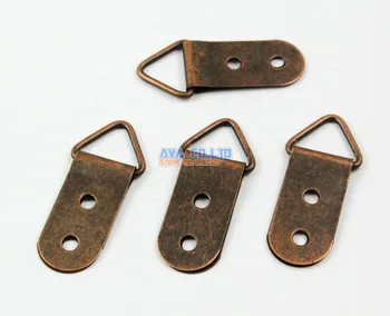 50 Pieces Antique Copper Photo Frame Hook Hanging Photo Frame Hanger 42x14mm