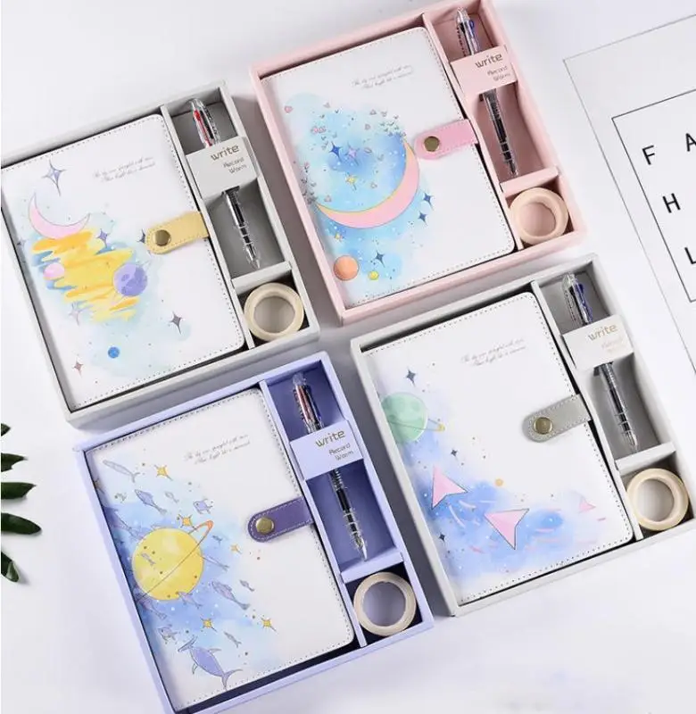 A5 Cartoon Fantasy Stars Diary Leather Notebook Gift Box Set Grid Travel Notepad Journal School Stationery D40
A5 Cartoon Fantasy Stars Diary Leather Notebook Gift Box Set Grid Travel Notepad Journal School Stationery D40
