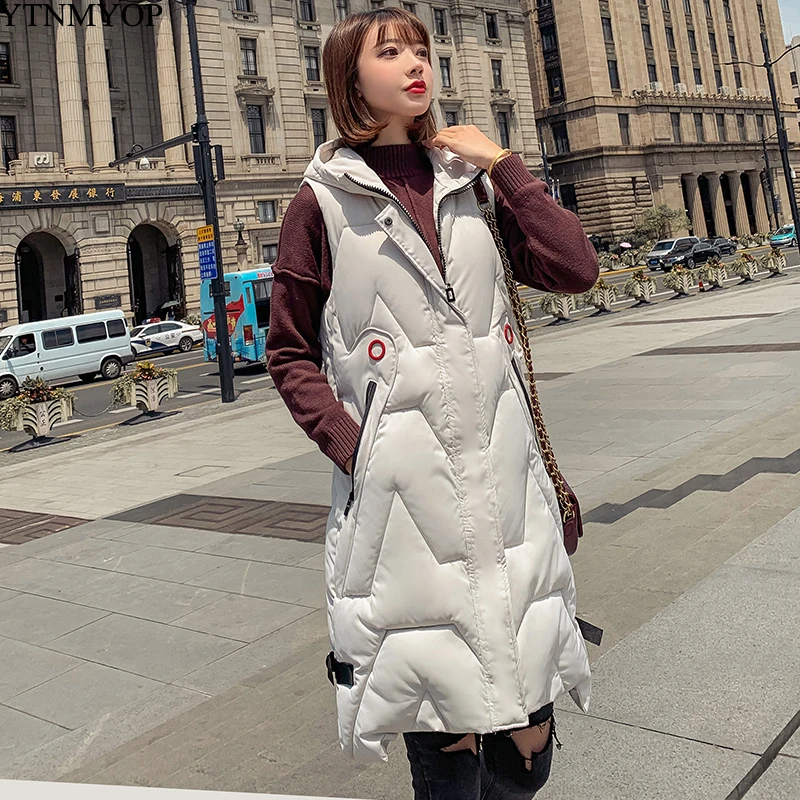 YTNMYOP Autumn Winter Vest Women Waistcoat 2019 Lady Sleeveless Vest Jacket Hooded Thicken Warm Long Vest Coat Colete Feminino
YTNMYOP Autumn Winter Vest Women Waistcoat 2019 Lady Sleeveless Vest Jacket Hooded Thicken Warm Long Vest Coat Colete Feminino