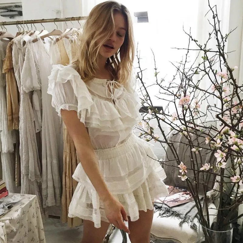 Runway Designer Dress Women 2019 Summer White Elegant Cascading Ruffles Lace Patchwork Embroidery Dress Vestidos
Runway Designer Dress Women 2019 Summer White Elegant Cascading Ruffles Lace Patchwork Embroidery Dress Vestidos