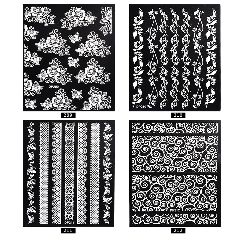 White Flowers Lace 3d Nail Stickers Decals Self Adhesive DIY Charm Design Manicure Nail Art Decorations
White Flowers Lace 3d Nail Stickers Decals Self Adhesive DIY Charm Design Manicure Nail Art Decorations