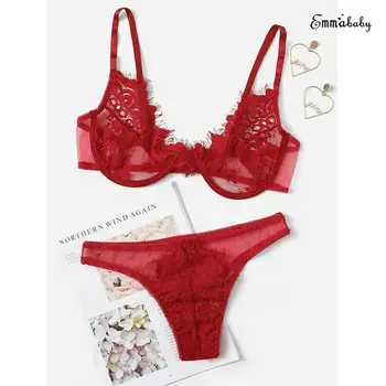 Womens Sexy Lingerie porno Sheer Hollow out Lace Bra G-string set micro bikini extreme exotic Underwear Ladies Knicker lenceria
Womens Sexy Lingerie porno Sheer Hollow out Lace Bra G-string set micro bikini extreme exotic Underwear Ladies Knicker lenceria