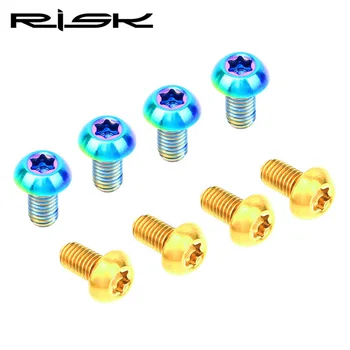 RISK 5x10mm Titanium Bicycle Disk Brake Rotor Bolts For Avid /Sram/SHIMANO Brake Rotor Fixed MTB Road Bike Drink Cages Screw T25
RISK 5x10mm Titanium Bicycle Disk Brake Rotor Bolts For Avid /Sram/SHIMANO Brake Rotor Fixed MTB Road Bike Drink Cages Screw T25