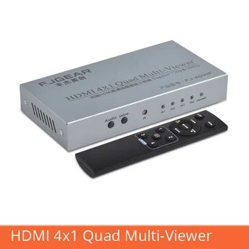 HDMI 4x1 quad multi-viewer hdmi video splitter Four in one out with remote control switching 1080p
HDMI 4x1 quad multi-viewer hdmi video splitter Four in one out with remote control switching 1080p