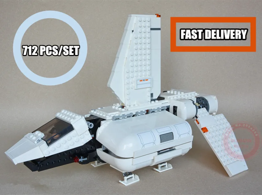 New star fighter Imperial Landing Craft fit legoings star wars figures set Model Building Blocks bricks Kids Toys 75221 diy gift
New star fighter Imperial Landing Craft fit legoings star wars figures set Model Building Blocks bricks Kids Toys 75221 diy gift