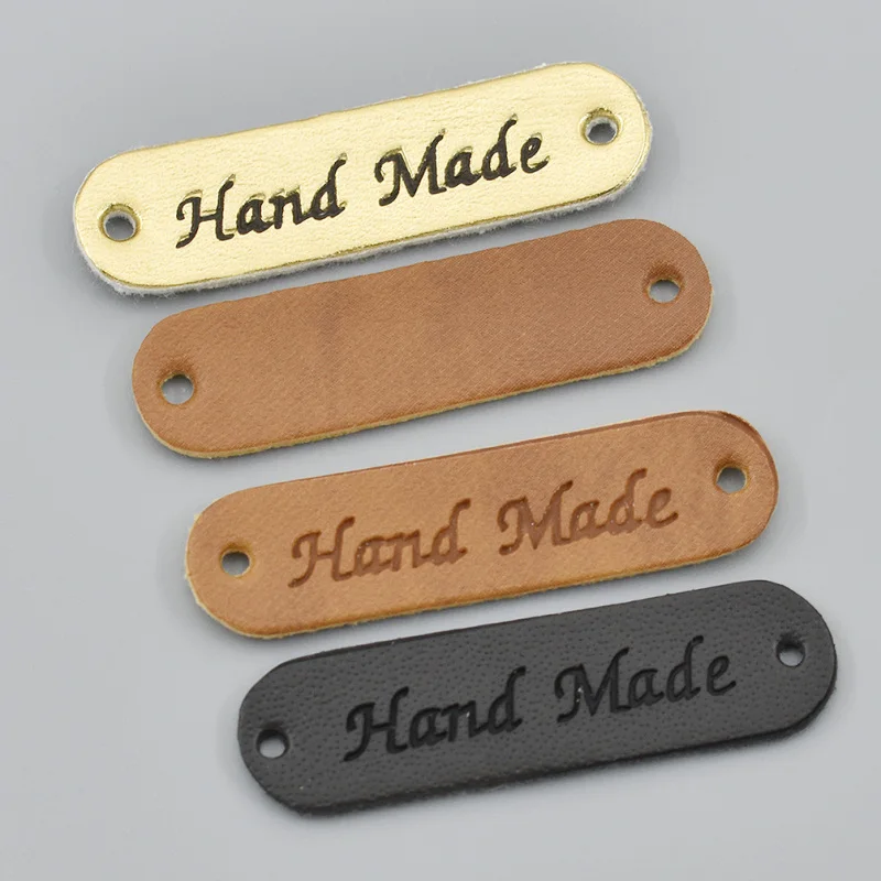 50Pcs/lot 11x45mm Handmade Letter Embossed Rectangle Label PU Leather Sewing Tags Labels For Diy Garment Clothes Accessories
50Pcs/lot 11x45mm Handmade Letter Embossed Rectangle Label PU Leather Sewing Tags Labels For Diy Garment Clothes Accessories