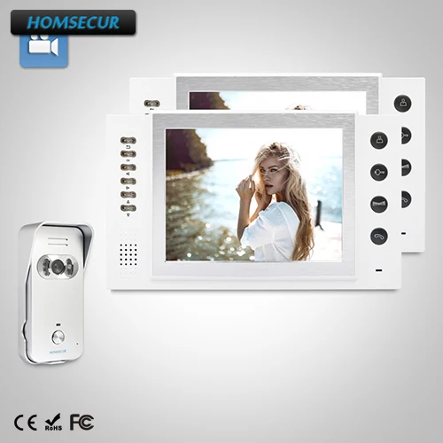 HOMSECUR 8" Video Door Phone Intercom System+One Button Unlock for Apartment TC021-S + TM801R-W
HOMSECUR 8" Video Door Phone Intercom System+One Button Unlock for Apartment TC021-S + TM801R-W
