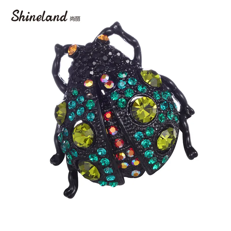Shineland Vintage Colorful Crystal Ladybug Brooches For Women Clip Pins Black Insects Animal Jewelry Accessories Big Hijab Pins
Shineland Vintage Colorful Crystal Ladybug Brooches For Women Clip Pins Black Insects Animal Jewelry Accessories Big Hijab Pins
