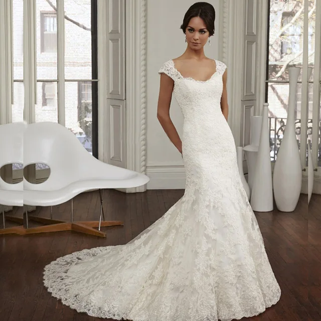 2016 Sexy Backless Mermaid Lace Wedding dresses Plus Size Elegant Cap Sleeve O-Neck Bridal Gown Robe de mariee Vestidos de novia
2016 Sexy Backless Mermaid Lace Wedding dresses Plus Size Elegant Cap Sleeve O-Neck Bridal Gown Robe de mariee Vestidos de novia