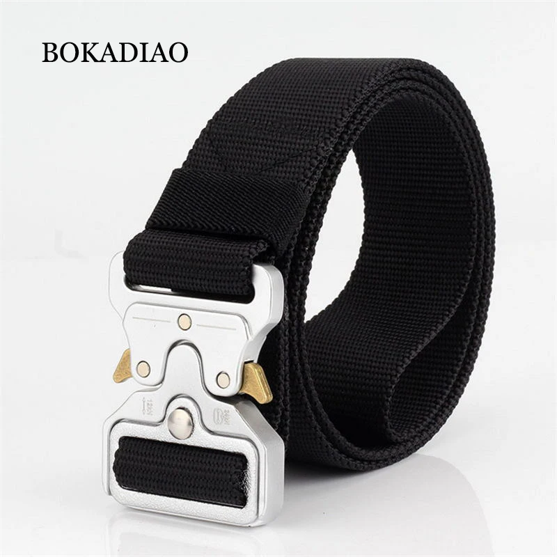 BOKADIAO men canvas belt Quick release Metal buckle military nylon Training belt strong Army tactical belts for women strap male
BOKADIAO men canvas belt Quick release Metal buckle military nylon Training belt strong Army tactical belts for women strap male