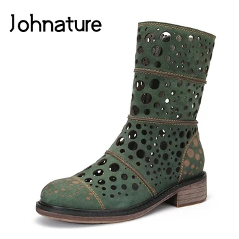 Johnature 2020 New Spring/autumn Retro Genuine Leather Boots Round Toe Zipper Mid-calf Casual Womens Shoes
Johnature 2020 New Spring/autumn Retro Genuine Leather Boots Round Toe Zipper Mid-calf Casual Womens Shoes