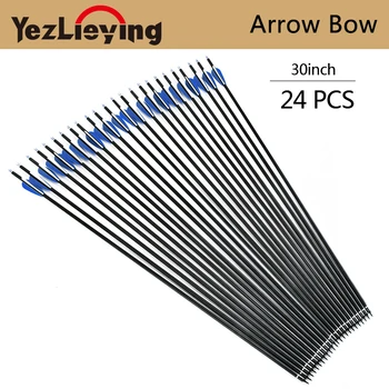 24Pcs 30-Inch Spine400 Crossbow Bolt Carbon Arrow with Blue/White Feather Compound Bow Hunting Archery
24Pcs 30-Inch Spine400 Crossbow Bolt Carbon Arrow with Blue/White Feather Compound Bow Hunting Archery