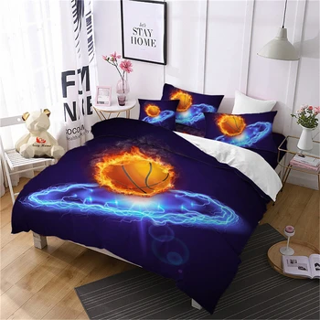 4Pcs Fire Basketball Bedding Set 3D Sports Design Duvet Cover Set Blue Lightning Printed Bedding Bedsheet Flat Sheet Pillowcase
4Pcs Fire Basketball Bedding Set 3D Sports Design Duvet Cover Set Blue Lightning Printed Bedding Bedsheet Flat Sheet Pillowcase