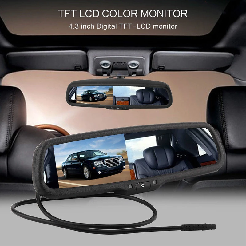 Mirror Dimming Monitor Rear View 4.3" TFT LCD Car Auto Reverse Parking Rearview Car Recorder
Mirror Dimming Monitor Rear View 4.3" TFT LCD Car Auto Reverse Parking Rearview Car Recorder