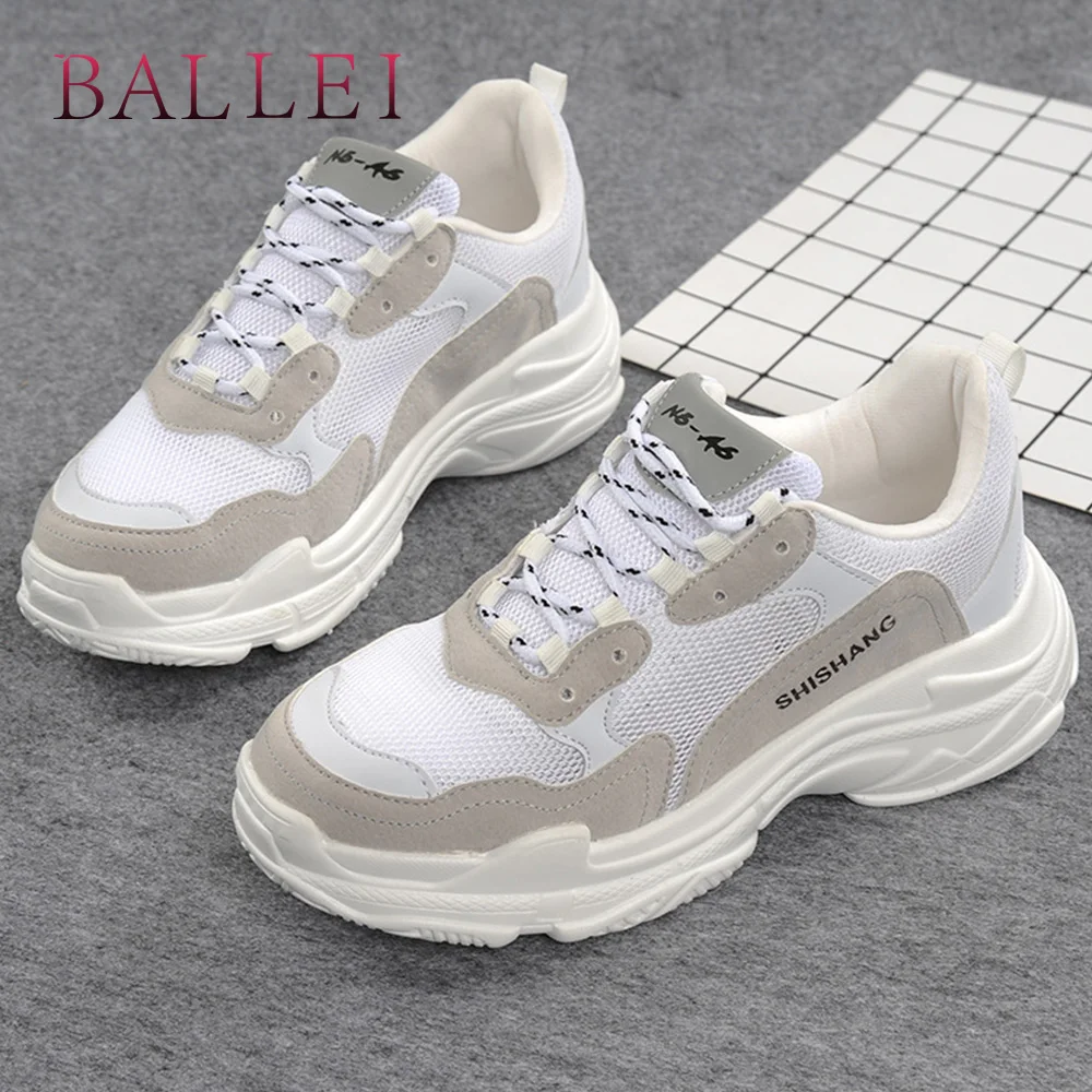 BALLEI Fashion Woman Luxury Sneakers High Quality Air Mesh Round Toe Thick High Heel Shoes Shoes Solid Soft Lace up Shoes N63
BALLEI Fashion Woman Luxury Sneakers High Quality Air Mesh Round Toe Thick High Heel Shoes Shoes Solid Soft Lace up Shoes N63