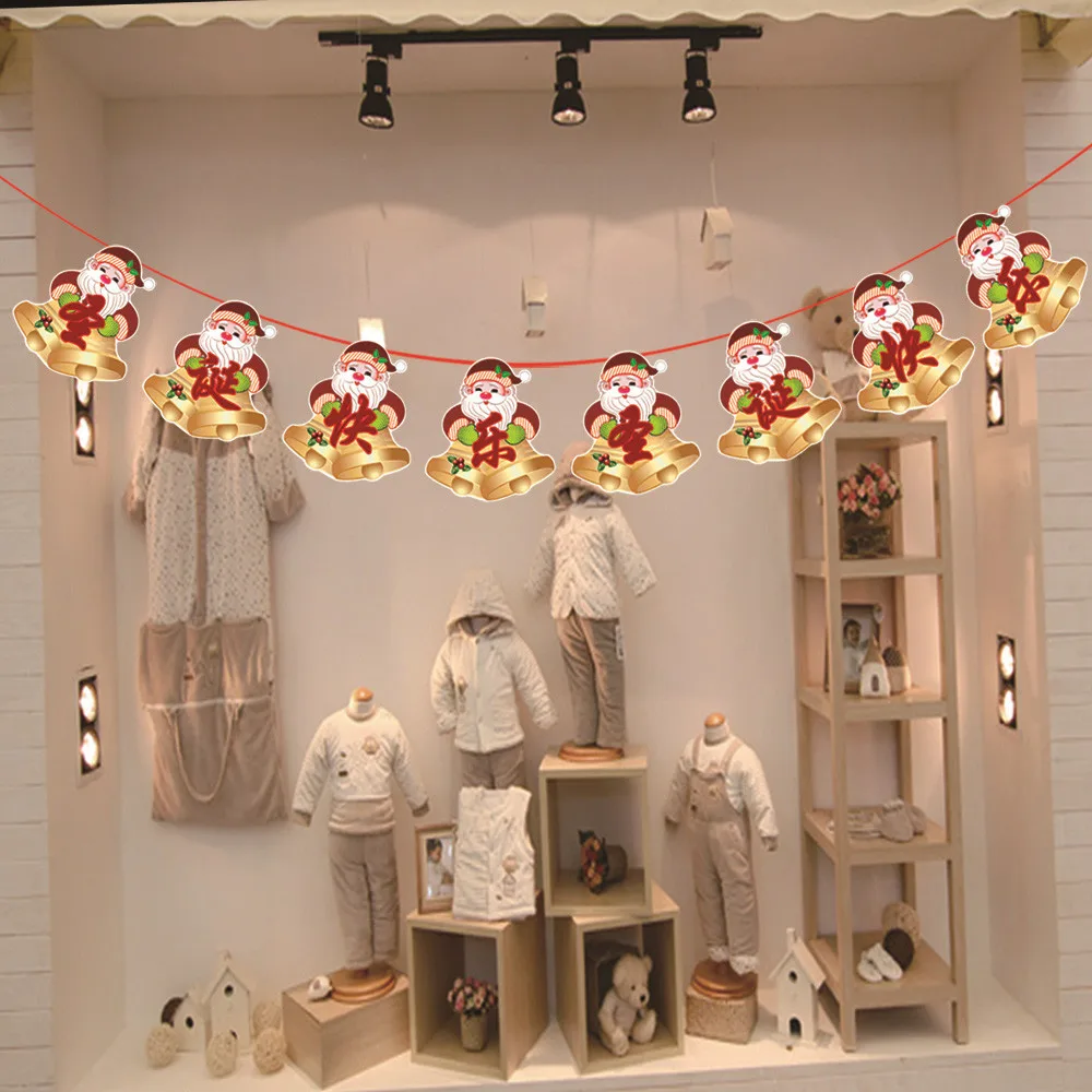 Christmas Paper Garlands String Hanging Flag New Year Party Decoration Home Wall Hanging Decoration
Christmas Paper Garlands String Hanging Flag New Year Party Decoration Home Wall Hanging Decoration