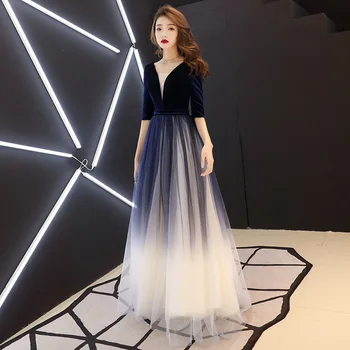 Velvet Long Evening Dresses 2019 Ever Pretty Elegant A-line V-neck Half sleeve New Arrival Special Occasion Prom Party Gowns
Velvet Long Evening Dresses 2019 Ever Pretty Elegant A-line V-neck Half sleeve New Arrival Special Occasion Prom Party Gowns