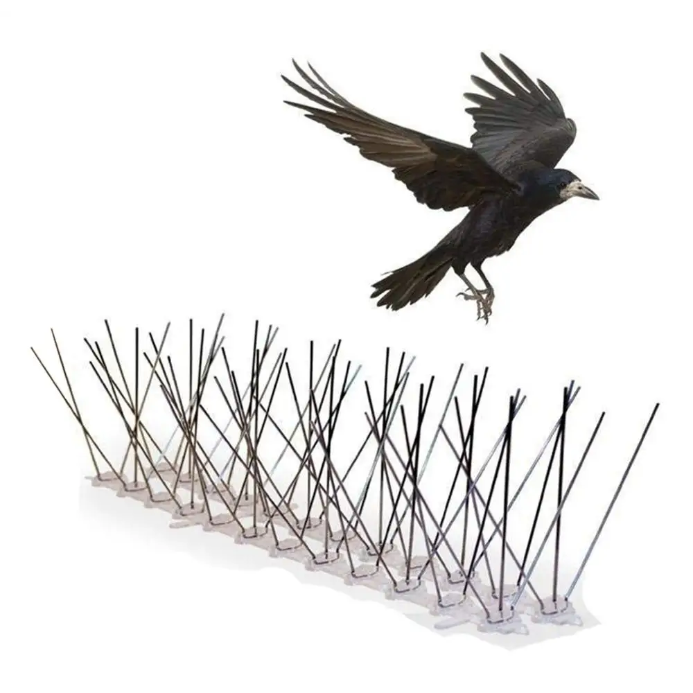 5pcs 5M Bird Pigeon Repeller Stainless Steel Pigeon Nails Anti-Bird Anti-Dove Spikes Pest Control Orchard Bird Hot Sale
5pcs 5M Bird Pigeon Repeller Stainless Steel Pigeon Nails Anti-Bird Anti-Dove Spikes Pest Control Orchard Bird Hot Sale