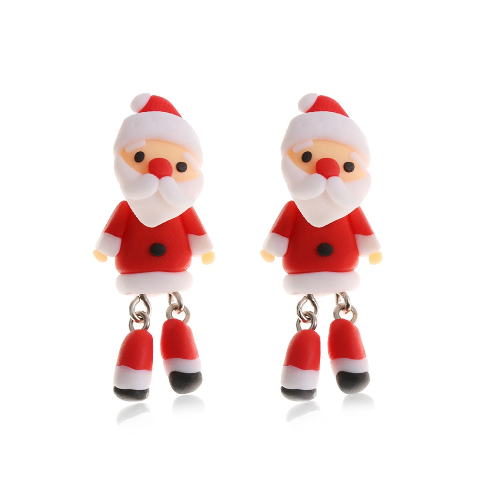 1 Pair Lovely Earring Handmade Polymer Clay Soft Santa Earrings for Women Fashion Christmas Piercing Ear Stud Jewelry
1 Pair Lovely Earring Handmade Polymer Clay Soft Santa Earrings for Women Fashion Christmas Piercing Ear Stud Jewelry