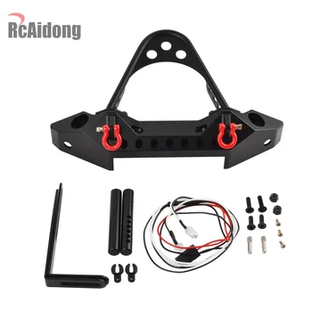 1/10 RC Car Metal Front Bumper with Light for TRX-4 TRX4 Axial Scx10 D90 D110 SCX10 II 90046 RC Upgrade Part
1/10 RC Car Metal Front Bumper with Light for TRX-4 TRX4 Axial Scx10 D90 D110 SCX10 II 90046 RC Upgrade Part