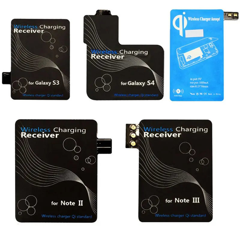 

2019 New Qi Wireless Charger Charging Receiver Kit For Samsung Galaxy S3 S4 S5 Note 2 3 i9300 i9500 i9600 N7100 N9000 Wholesale