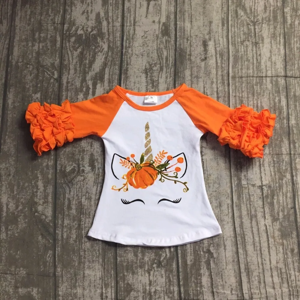 Age0-6T Tee T-shirt Toddler Kids Girls Unicorn Tops Autumn Winter Long Sleeve Ruffled Halloween Pumpkin Clothes Fashion 2018
Age0-6T Tee T-shirt Toddler Kids Girls Unicorn Tops Autumn Winter Long Sleeve Ruffled Halloween Pumpkin Clothes Fashion 2018