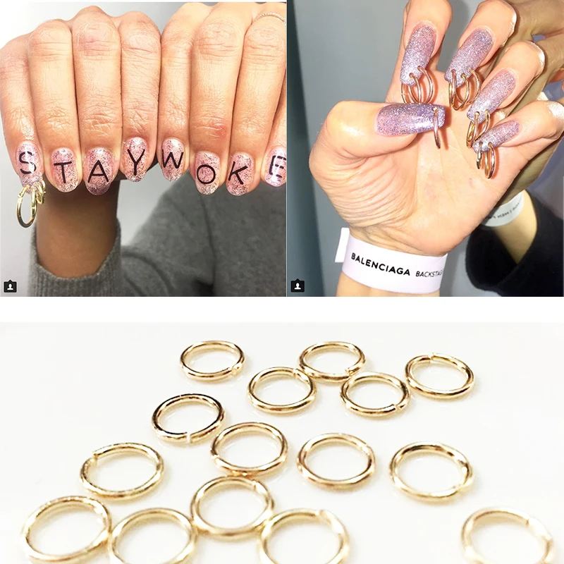 2017 Nail Art Trends 50pcs Hoop nails Chain nails Super excited for your nail design
2017 Nail Art Trends 50pcs Hoop nails Chain nails Super excited for your nail design