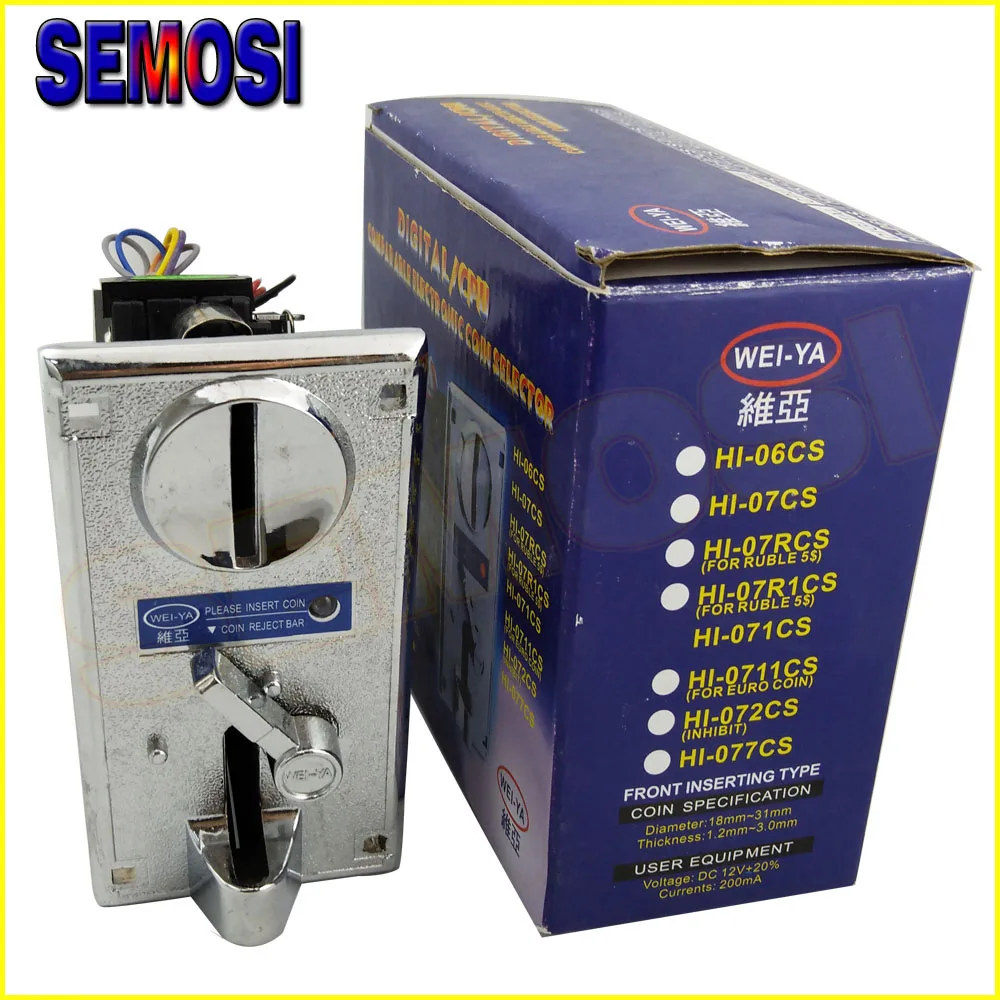 2pcs/lot WEIYA Alloy CPU Comparison Coin Acceptor Selector Electronic Coin Validator for Vending Washin Arcade Game Machine
2pcs/lot WEIYA Alloy CPU Comparison Coin Acceptor Selector Electronic Coin Validator for Vending Washin Arcade Game Machine