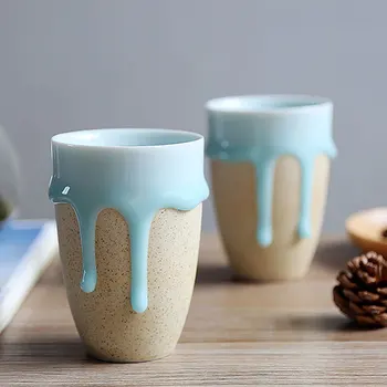 High Quality Zakka Style Brief Ceramic Cups Handmade Flow Glazes Water Ice Cream Tea Porcelain Coffee Cups Drinkware Blue Mugs
High Quality Zakka Style Brief Ceramic Cups Handmade Flow Glazes Water Ice Cream Tea Porcelain Coffee Cups Drinkware Blue Mugs