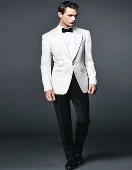 Classic Style Man Suit White Jacket For Wedding Suits Pesked Lapel Groom Tuxedos Groomsmen Suits Man Clothes (Jacket+pants)
Classic Style Man Suit White Jacket For Wedding Suits Pesked Lapel Groom Tuxedos Groomsmen Suits Man Clothes (Jacket+pants)