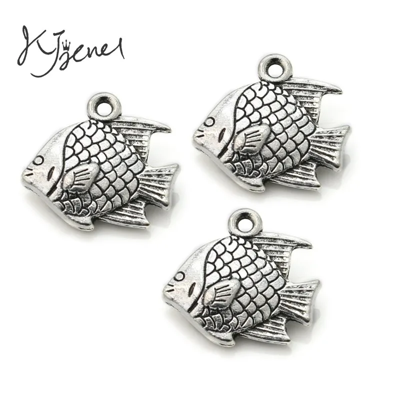 10Pcs/lot Antique Silver Plated Fish Charm Pendant Bracelets Jewelry Findings Accessories Making Craft DIY 14x14mm
10Pcs/lot Antique Silver Plated Fish Charm Pendant Bracelets Jewelry Findings Accessories Making Craft DIY 14x14mm