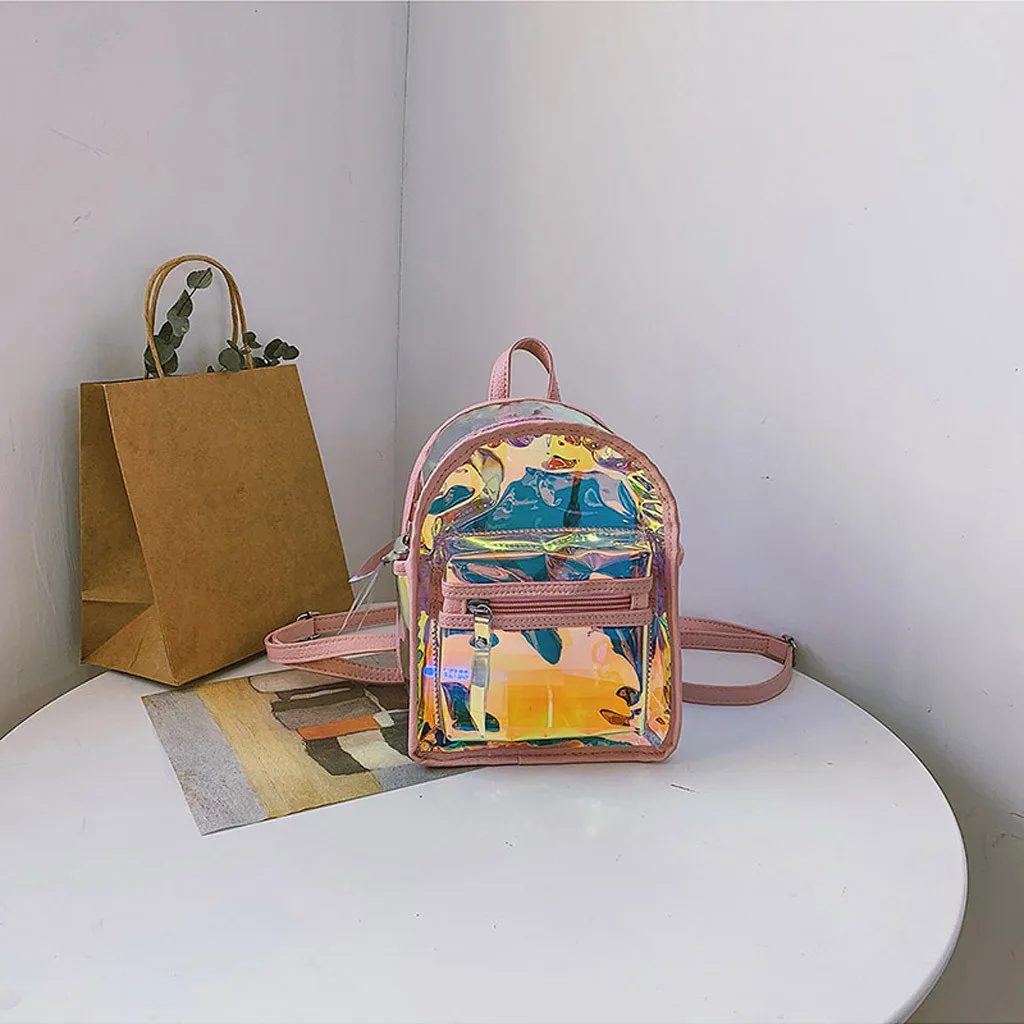 Holographic Backpack School Bags for Teenage Girls Transparent Jelly Shoulder Bag Student Backpack Laser PVC Shoulder Daypack#35
Holographic Backpack School Bags for Teenage Girls Transparent Jelly Shoulder Bag Student Backpack Laser PVC Shoulder Daypack#35