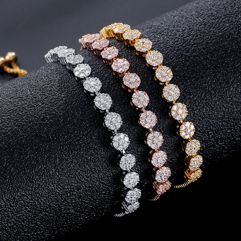 UILZ Charming Flower Bracelet Hand-set Micro Inlay Craft AAA+ CZ Adjust Bracelet Bijouterie For Women Wedding UB2058
UILZ Charming Flower Bracelet Hand-set Micro Inlay Craft AAA+ CZ Adjust Bracelet Bijouterie For Women Wedding UB2058