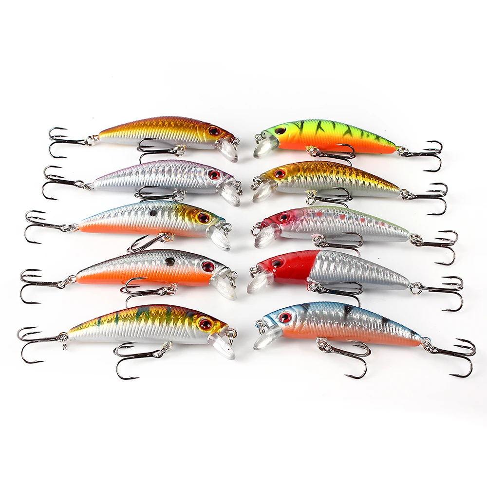 9CM 7.6G 10 Color Minnow Fishing Lure Hard Bait With 6# Treble Hook Wobbler Slow sinking Jerkbait Pesca Tackle Outdoor Sports
9CM 7.6G 10 Color Minnow Fishing Lure Hard Bait With 6# Treble Hook Wobbler Slow sinking Jerkbait Pesca Tackle Outdoor Sports