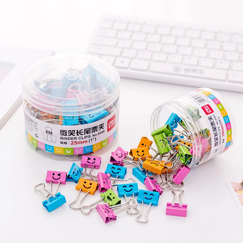 1Box Color Cute Smiley Swallow Tail Long Tail Clip Fengwei Iron Ticket Folder File Test Paper Clip Office Supplies Stationery
1Box Color Cute Smiley Swallow Tail Long Tail Clip Fengwei Iron Ticket Folder File Test Paper Clip Office Supplies Stationery
