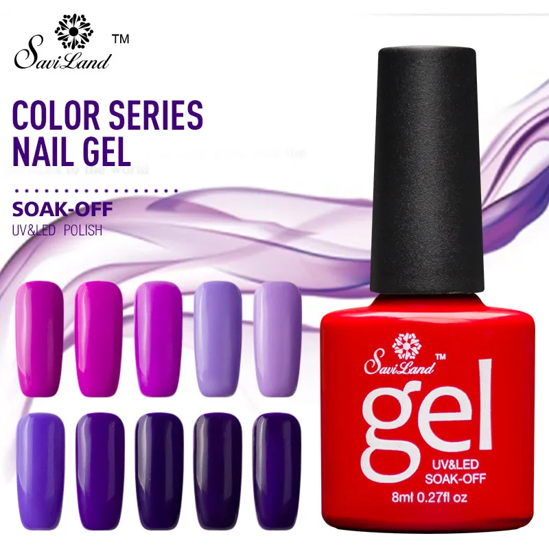 Saviland 1pcs Purple Series Colorful Nail Gel Polish Soak Off Long Lasting UV LED Nail Gel Varnish Art Design
Saviland 1pcs Purple Series Colorful Nail Gel Polish Soak Off Long Lasting UV LED Nail Gel Varnish Art Design