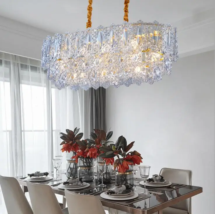 Фото Hong Kong style light luxury palace crystal living room lighting postmodern atmosphere restaurant designer lamp | Лампы и освещение