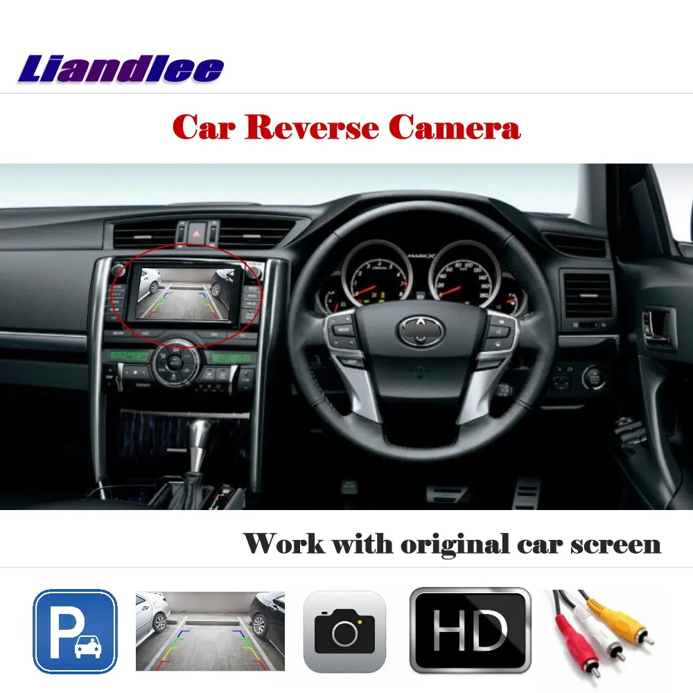 Liandlee автомобильная парковочная камера для Toyota Reiz Mark X 2012-2015 камера заднего вида для работы с автомобильным заводским экраном
Liandlee автомобильная парковочная камера для Toyota Reiz Mark X 2012-2015 камера заднего вида для работы с автомобильным заводским экраном