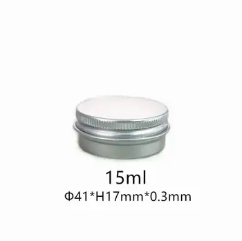 15g cosmetic aluminum jar 15ml metal tin cream packaging container Free Shipping LX2896
15g cosmetic aluminum jar 15ml metal tin cream packaging container Free Shipping LX2896