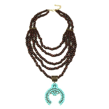 Factory Own sell, Most Hot 5 Strand wood squash blossom necklace, handmade wood squash blossom jewelry, western/american jewelry
Factory Own sell, Most Hot 5 Strand wood squash blossom necklace, handmade wood squash blossom jewelry, western/american jewelry