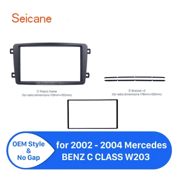 Seicane 2Din Car Radio Fascia for 2002 2003 2004 Mercedes BENZ C CLASS W203 DVD Player Panel Kits Stereo Audio Dash Kit Frame
Seicane 2Din Car Radio Fascia for 2002 2003 2004 Mercedes BENZ C CLASS W203 DVD Player Panel Kits Stereo Audio Dash Kit Frame