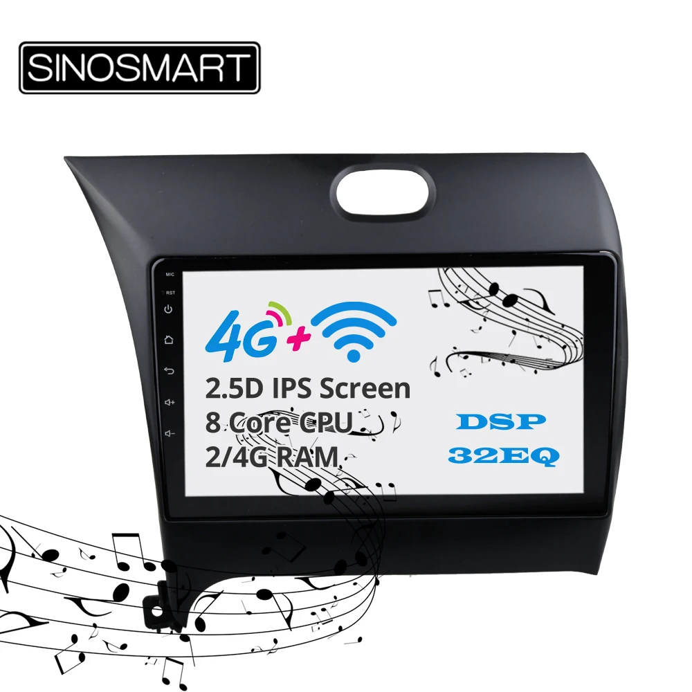 Flash Deal Sinosmart  Android 8.1 2Din IPS/QLED 2.5D screen car gps radio navigation player for Kia K3 2012-2017 15