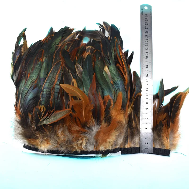 1Meters natural Rooster Feather Trims fringe for craft plume 13-18cm Dyed feathers ribbon Sewing DIY clothing Party decorations
1Meters natural Rooster Feather Trims fringe for craft plume 13-18cm Dyed feathers ribbon Sewing DIY clothing Party decorations