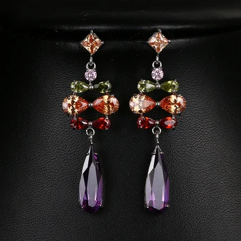 Emmaya Fashion Cheap Crystal Jewelry Multi Color Women AAA Zircon Earrings White Gold Color Earrings for Women Wedding Gift
Emmaya Fashion Cheap Crystal Jewelry Multi Color Women AAA Zircon Earrings White Gold Color Earrings for Women Wedding Gift