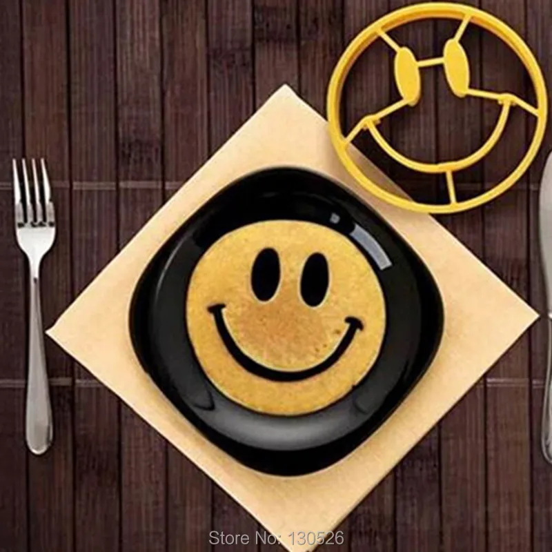 Hot Sale Food Grade Silicone Egg Mold Smiley Face Breakfast Mold Smile Shaped Pancakes Cooking Tool Bakeware Kitchen Accessories
Hot Sale Food Grade Silicone Egg Mold Smiley Face Breakfast Mold Smile Shaped Pancakes Cooking Tool Bakeware Kitchen Accessories