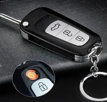 Creative Usb Charge Lighter Electronic Lighter Design VW Car Key Model Windproof Cigarette Lighter Men Key Chain Smoking Lighter
Creative Usb Charge Lighter Electronic Lighter Design VW Car Key Model Windproof Cigarette Lighter Men Key Chain Smoking Lighter